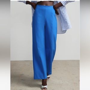 NY & Company Petite fit blue wide leg pants